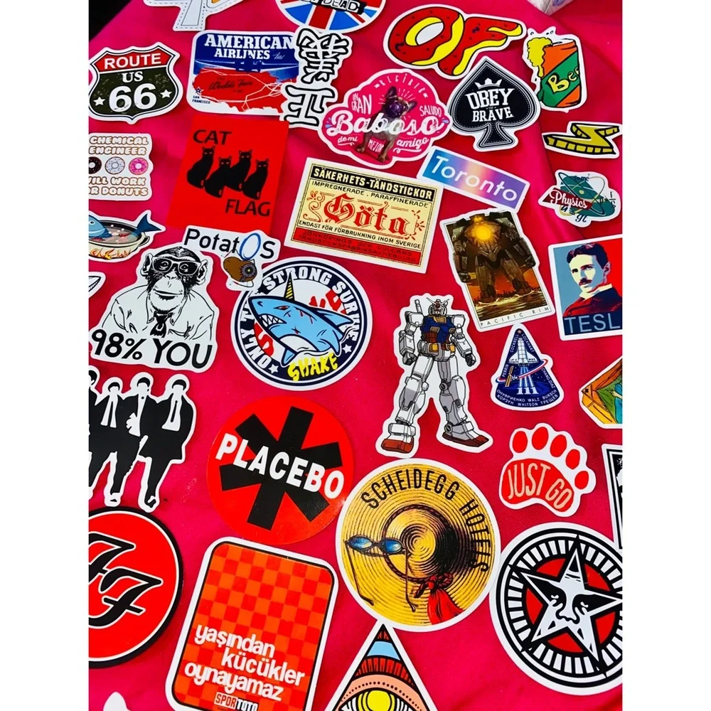 Lot of Mixed Random Water Bottle Laptop Fun & Cool Stickers
